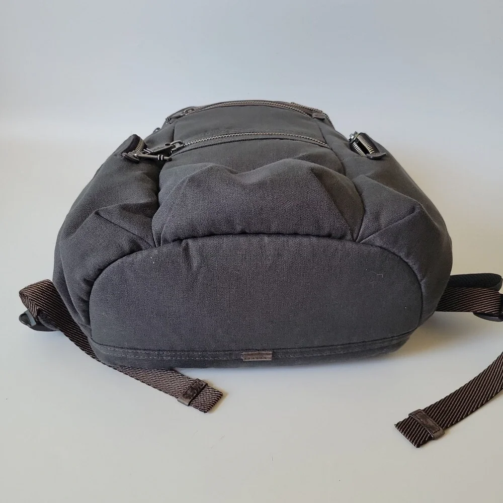 Tumi Alpha Bravo Knox Backpack Rucksack Charcoal Gray Canvas Durable Everyday